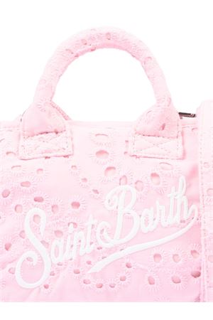 Borsa Vanity mini volant in cotone sangallo rosa SAINT BARTH KIDS | VAMI01802531L